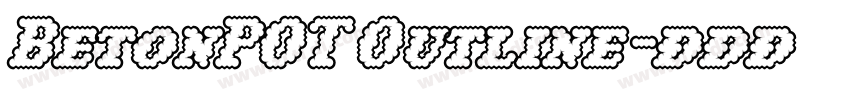 BetonPOT Outline字体转换